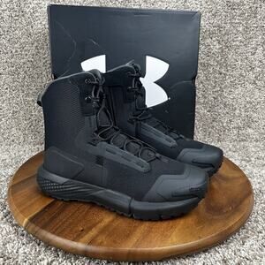 Under Armour Charged Valsetz Men’s Size 6.5 Zip Boots Tactical Black NEW Shoes